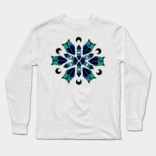 Winter Owl Mandala Long Sleeve T-Shirt